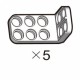 Svorka dvojitá L (SPL-2b3(W)) 5pcs 